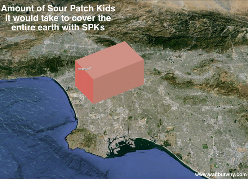 Illustration for article titled What Does a Quadrillion Sour Patch Kids Look Like?